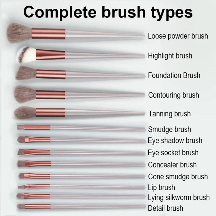 13 Pcs. Makeup Brush Set